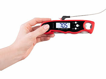Kerntemperatur-Thermometer mit Kabelsonde zum überwachen im Garraum