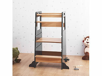 infactory Lernturm für Kinder ab 1 Jahr, höhenverstellbar, mit Kippschutz