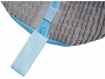 PEARL 2er-Set Schuhwaschbeutel für die Waschmaschine, Reißverschluss, grau 