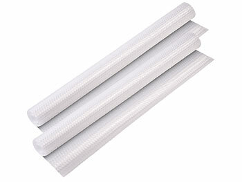 Rosenstein & Söhne Schrankeinlagen: 2er-Set Schubladen-Antirutschmatte,lebensmittelecht,50x150cm,transpare (Anti-Rutsch-Schrankauskleidung)