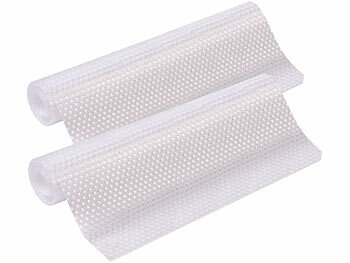 Kühlschrankmatten: Rosenstein & Söhne 2er-Set Schubladen-Antirutschmatte,lebensmittelecht,30x150cm,transpare