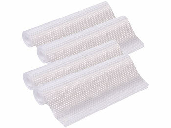 Kühlschrankmatten: Rosenstein & Söhne 4er-Set Schubladen-Antirutschmatte,lebensmittelecht,30x150cm,transpare