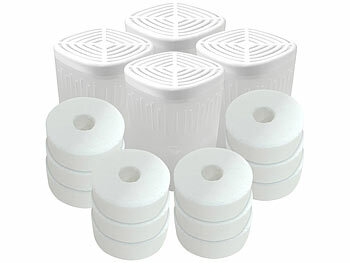 Sichler 4 wiederbefüllbare Luftentfeuchter mit 12 Granulatblöcken, bis zu 8 l 