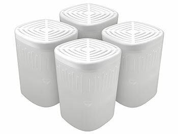 Sichler 4 wiederbefüllbare Luftentfeuchter mit 12 Granulatblöcken, bis zu 8 l 