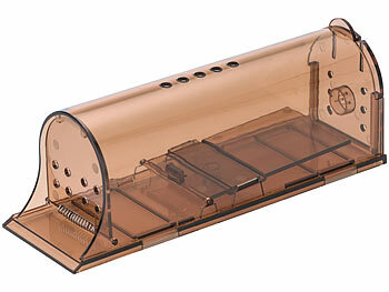 Exbuster 2er-Set Mäuse-Lebendfallen mit Luftlöchern, extragroß, 19 x 6,2 x 7 cm 