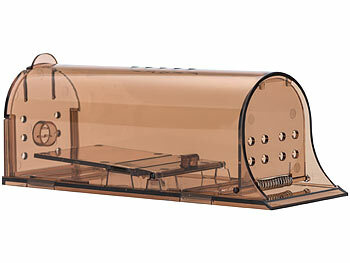 Exbuster 2er-Set Mäuse-Lebendfallen mit Luftlöchern, extragroß, 19 x 6,2 x 7 cm 