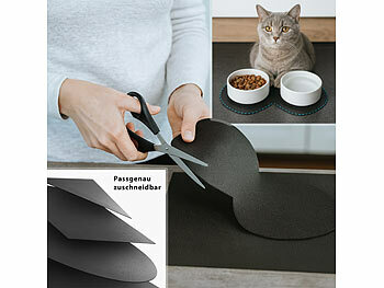 infactory 2er-Set Anti-Rutsch-Schmutzmatte, zuschneidbar, 180x120 cm/120x100 cm