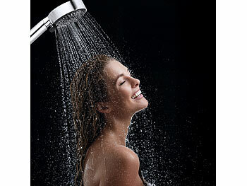 Dusche mit Wasserdruckregler