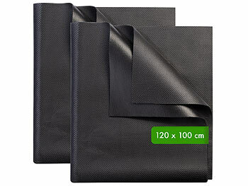 Gummimatte Kofferraum: infactory 2er-Set Anti-Rutsch-Schmutzfangmatten, zuschneidbar, 120 x 100 cm