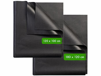 Kofferraum Schutzmatte: infactory 2er-Set Anti-Rutsch-Schmutzmatte, zuschneidbar, 180x120 cm/120x100 cm