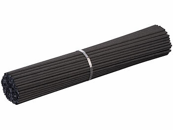 PEARL Raumduftstäbchen: 150 Rattanstäbchen für Raumduft, 24 cm, schwarz ( Raumduft Zubehörset)