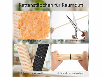 100 Stück Rattanstäbchen für Raumduft, 20 cm x 3 mm