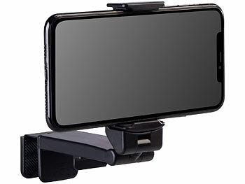 Callstel Universal-Reise-Handyhalterung mit Klemme, bis 96 mm Geräte-Breite