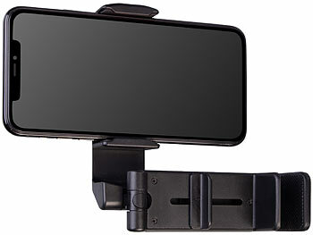Callstel Universal-Reise-Handyhalterung mit Klemme, bis 96 mm Geräte-Breite