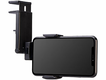 Callstel Universal-Reise-Handyhalterung mit Klemme, bis 96 mm Geräte-Breite