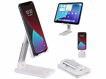 Tisch-Handyhalterung zum Videochat auf Geschäftsreisen 