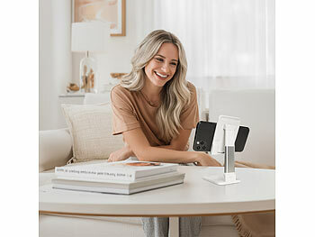 Tisch-Handyhalterung für Konferenzschalten auf Reisen 