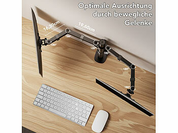 General Office Höhenverstellbare Dual-Monitor-Halterung für 33 - 81 cm (13 - 32?)