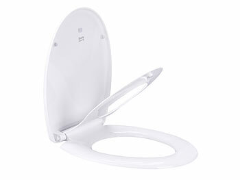 Antibakterieller WC Sitz: BadeStern 2in1-WC-Sitz mit Kinder-Aufsatz, abnehmbar, Absenkautomatik 