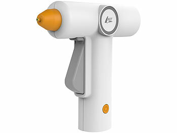 AGT Akku-Heißklebepistole, schnelles Aufheitzen, 10 Klebestifte, 2000 mAh 