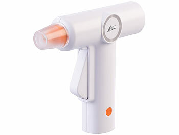 AGT Akku-Heißklebepistole, schnelles Aufheitzen, 10 Klebestifte, 2000 mAh 