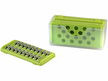 Rosenstein & Söhne 16in1-Gemüseschneider, Gemüsehobel, Wüfelschneider, Schredder und mehr 