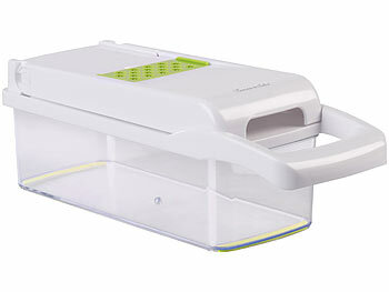 Rosenstein & Söhne 16in1-Gemüseschneider, Gemüsehobel, Wüfelschneider, Schredder und mehr 