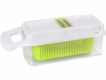 Rosenstein & Söhne 16in1-Gemüseschneider, Gemüsehobel, Wüfelschneider, Schredder und mehr 