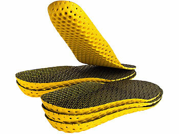 Fußbett-Einlegesohlen: newgen medicals 3 Paar Einlegesohlen mit Dämpfung, für Sport und Alltag, Größe 45 - 48 