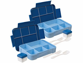 Lovesmile Contenitore Alimenti, 2 Pezzi contenitori per Alimenti, Pieghevole Contenitore Ermetico per Alimenti, Contenitori Alimenti Adatto per Picnic Campeggio Ufficio Cucina(Blu+Rosa