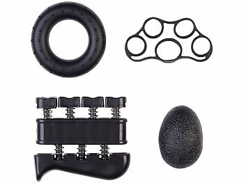 Speeron 6-teiliges Handtrainer-Set inkl. Handgriffstärker mit Zähler & Beutel