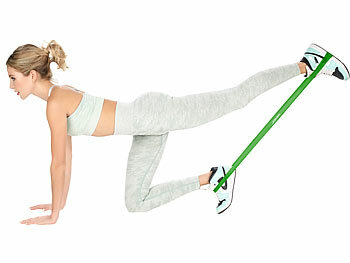 Set Di 5 Fasce Elastiche Fitness In Lattice Naturale, 5 Livelli Di Resistenza, Per Forza, Yoga, Pilates, Con Custodia