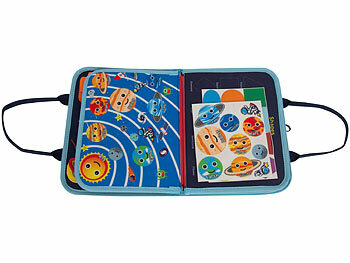 Playtastic Kinder-Motorik-Spielbuch mit 8 Seiten, 5 Motivkarten und Zubehör