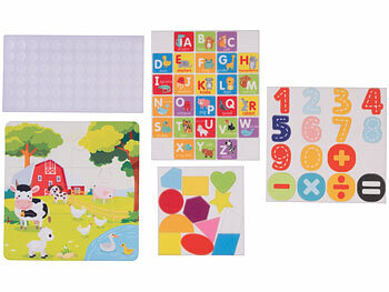 Playtastic Kinder-Motorik-Spielbuch mit 4 Seiten, 6-Teile-Puzzle, 3 Motivkarten