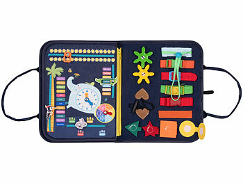 Playtastic Kinder-Motorik-Spielbuch mit 4 Seiten, 6-Teile-Puzzle, 3 Motivkarten