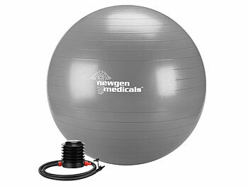 Yoga-Balance-Ball: newgen medicals Sitz- und Gymnastikball, auch für Yoga, Anti-Platzen, 65 cm, grau