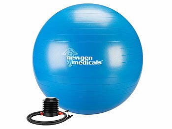 Yogaball: newgen medicals Sitz- und Gymnastikball, auch für Yoga, Anti-Platzen, 65 cm, blau