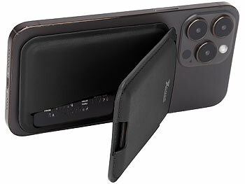 Kartenhalter-Wallet für iPhone mit MagSafe, klappbar, für 3 Karten
