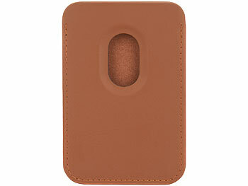 Xcase Kartenhalter für iPhone, MagSafe-kompatibel, 3 Karten, braun