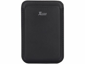 Xcase 2er-Set Kartenhalter für iPhone, MagSafe-kompatibel, 3 Karten, schwarz