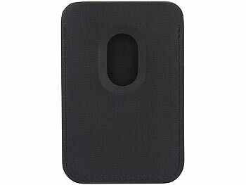 Xcase 2er-Set Kartenhalter für iPhone, MagSafe-kompatibel, 3 Karten, schwarz