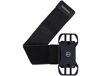 PEARL sports 3in1-Handyhalterung für Handgelenk, Oberarm und Fahrrad