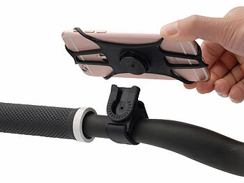 PEARL sports 3in1-Handyhalterung für Handgelenk, Oberarm und Fahrrad