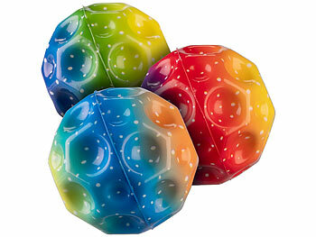 Playtastic 6er-Set Astro-Springbälle für Kinder, Ø 7 cm 