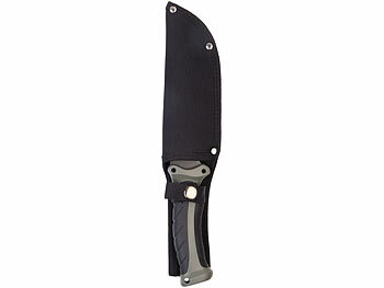 Semptec Outdoor Survival Beil-Set inkl. Messer & Machete, 3 Gürtelscheiden