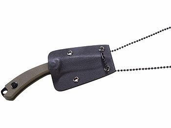 Semptec Mini-Survival-Messer mit Schutzhülle inkl. Halskette
