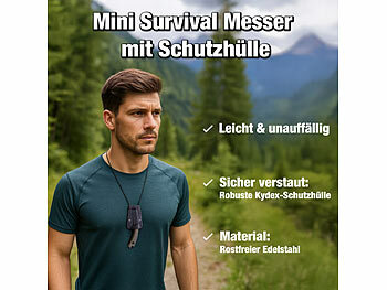 Survival-Messer für Trekking