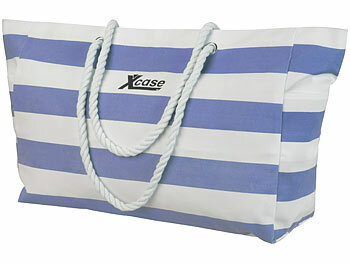 Xcase Strand-Tasche: Wasserabweisende Strandtasche mit seitlicher
