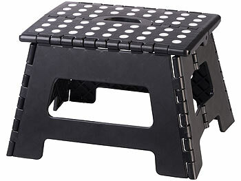 PEARL 2er-Set Klappbarer Tritthocker für Kinder und Erwachsene, 22 cm