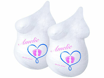 Babybauch Gips-Abdruck 3D Komplett-Set